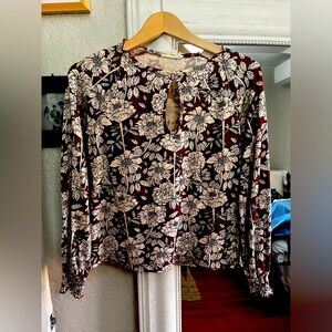 Synergy organic floral shirt. Size S worn once.